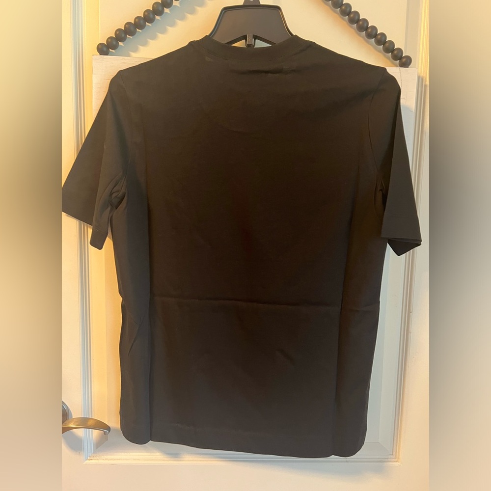 LOVE MOSCHINO Printed Hearts Tshirt 40 IT 4-6 NWT Black/White Short Sleeve Shirt - Picture 7 of 11